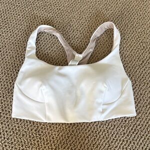 Lululemon Wunder Train Bra White Sports Bra